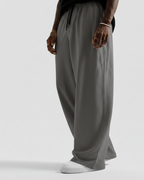 Charcoal Grey Straight Baggy Trouser