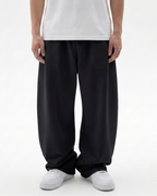 Black Straight Baggy Trouser