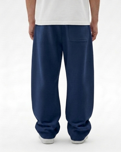 Navy Blue Straight Baggy Trouser