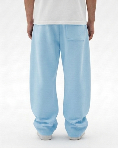 Ice Blue Straight Baggy Trouser