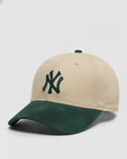 NY Green/Khaki-White Suede Cap
