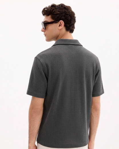 Charcoal Cuban Shirt