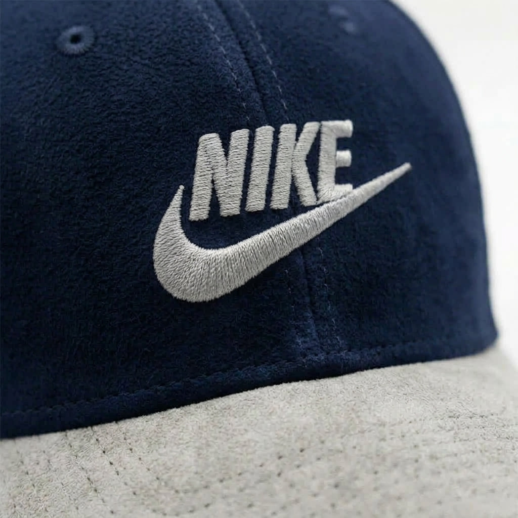 Nike Navy Blue Suede Cap
