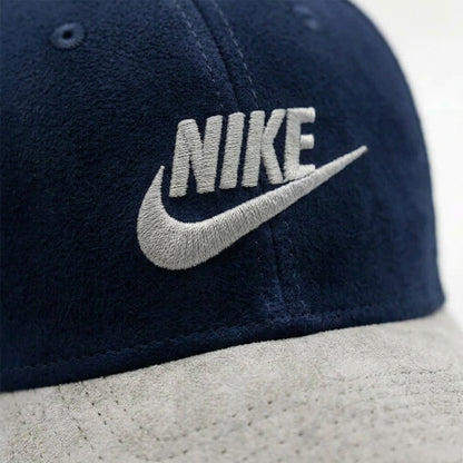 Nike Navy Blue Suede Cap