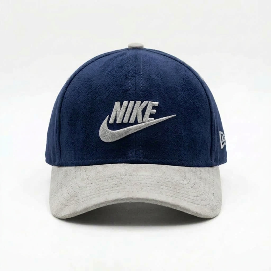Nike Navy Blue Suede Cap