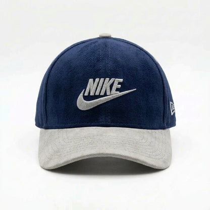 Nike Navy Blue Suede Cap
