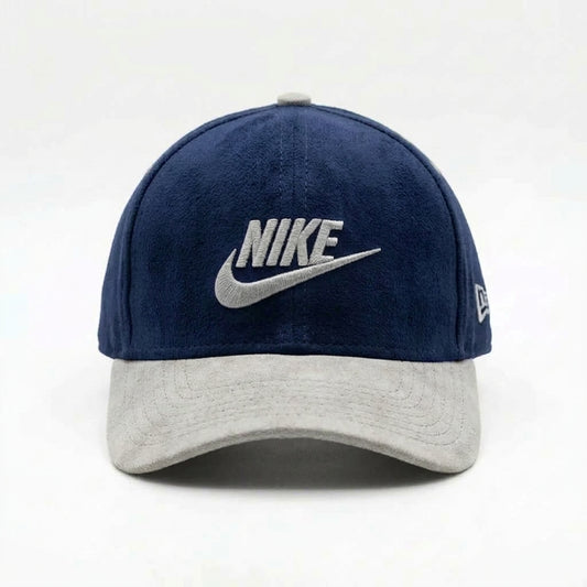 Nike Navy Blue Suede Cap