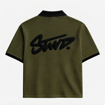 STWD Olive Johnny Collar