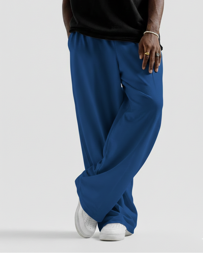 Royal Blue Straight Baggy Trouser
