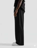 Black Straight Baggy Trouser