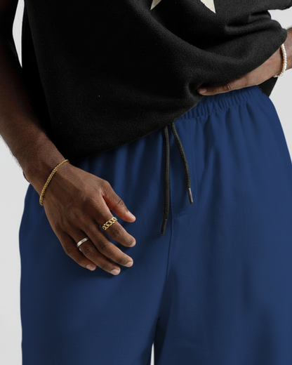 Royal Blue Straight Baggy Trouser