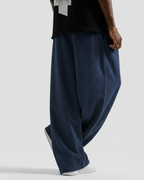 Navy Blue Straight Baggy Trouser