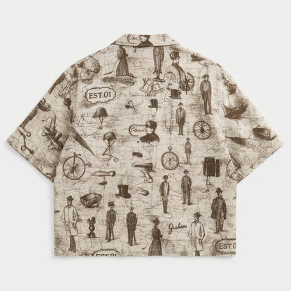 Vintage Cropped Cuban Shirt