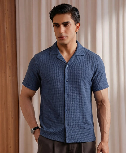 Pale Blue Cuban Shirt