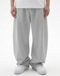 Heather Grey Straight Baggy Trouser