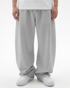 Heather Grey Straight Baggy Trouser