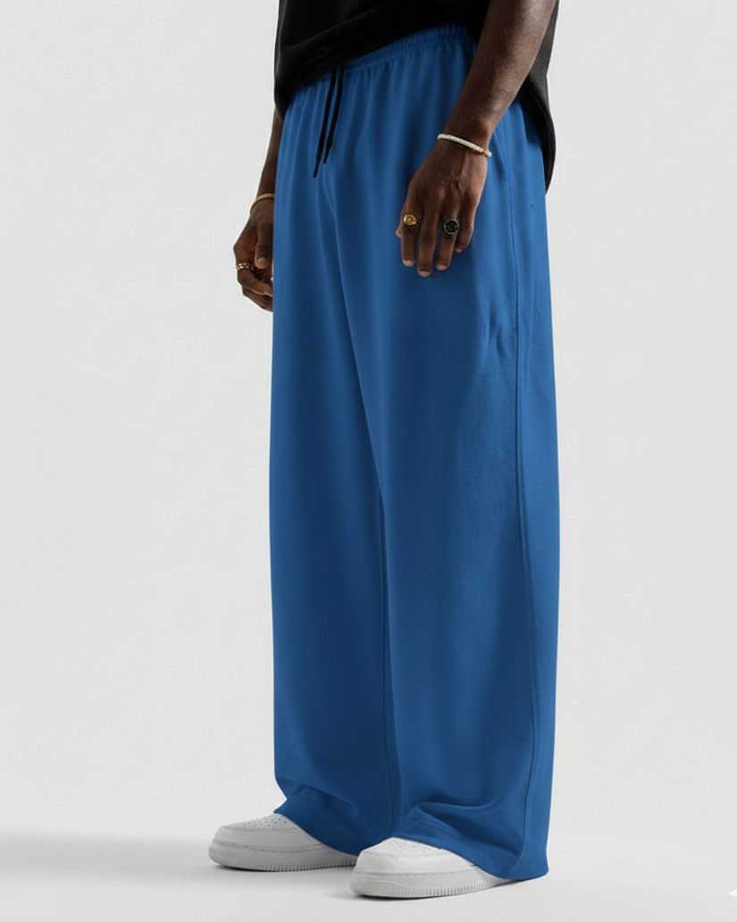 Royal Blue Straight Baggy Trouser