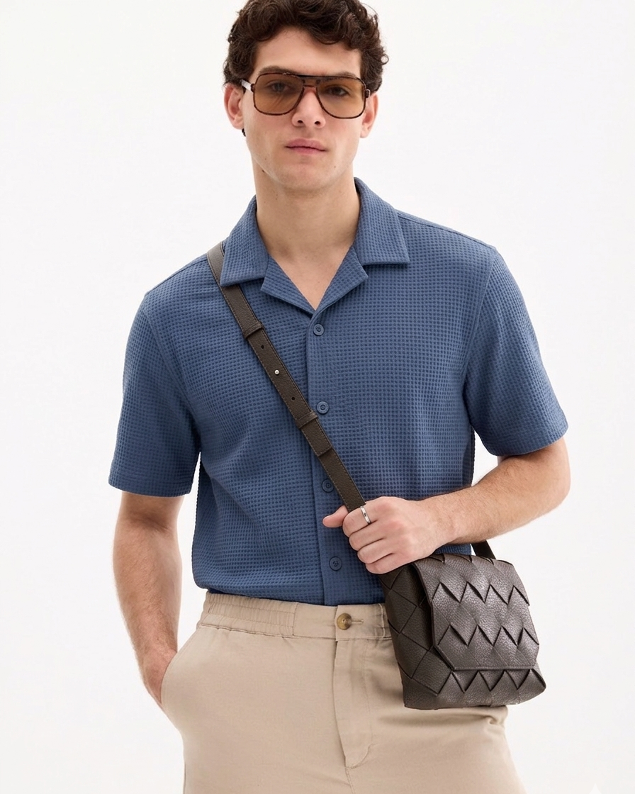 Pale Blue Cuban Shirt