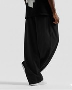 Black Straight Baggy Trouser