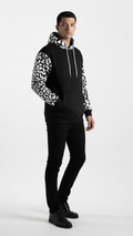 Black Pattern Hoodie Tracksuit