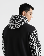 Black Pattern Hoodie