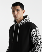 Black Pattern Hoodie