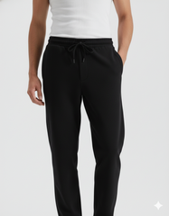 Black Straight Trouser Pant