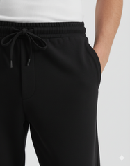 Black Straight Trouser Pant