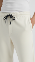 Bundle Straight Trouser Pant (Off-White & Black)