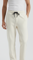 Bundle Straight Trouser Pant (Off-White & Black)
