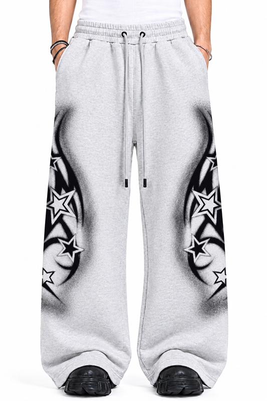 Stardust Heather Grey Baggy Trouser