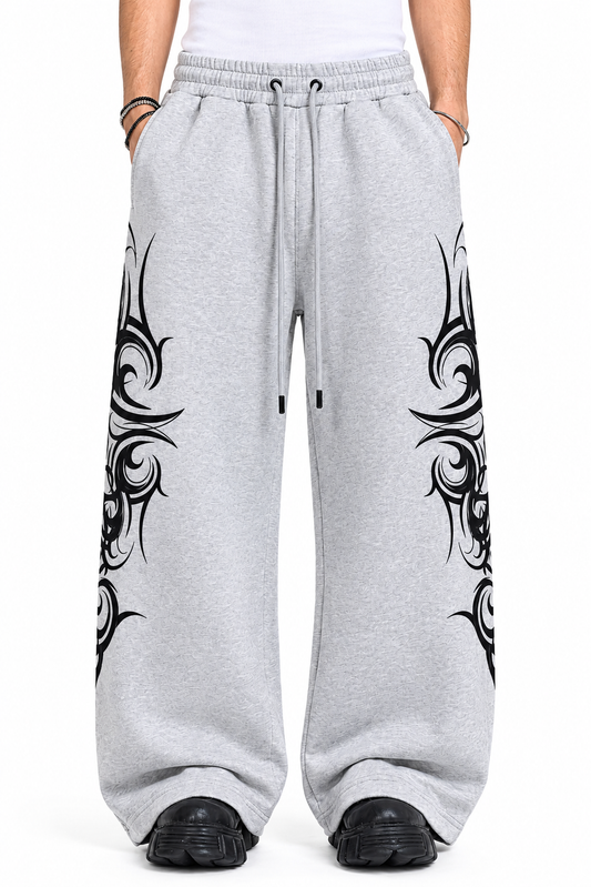 Venom Heather Grey Baggy Trouser