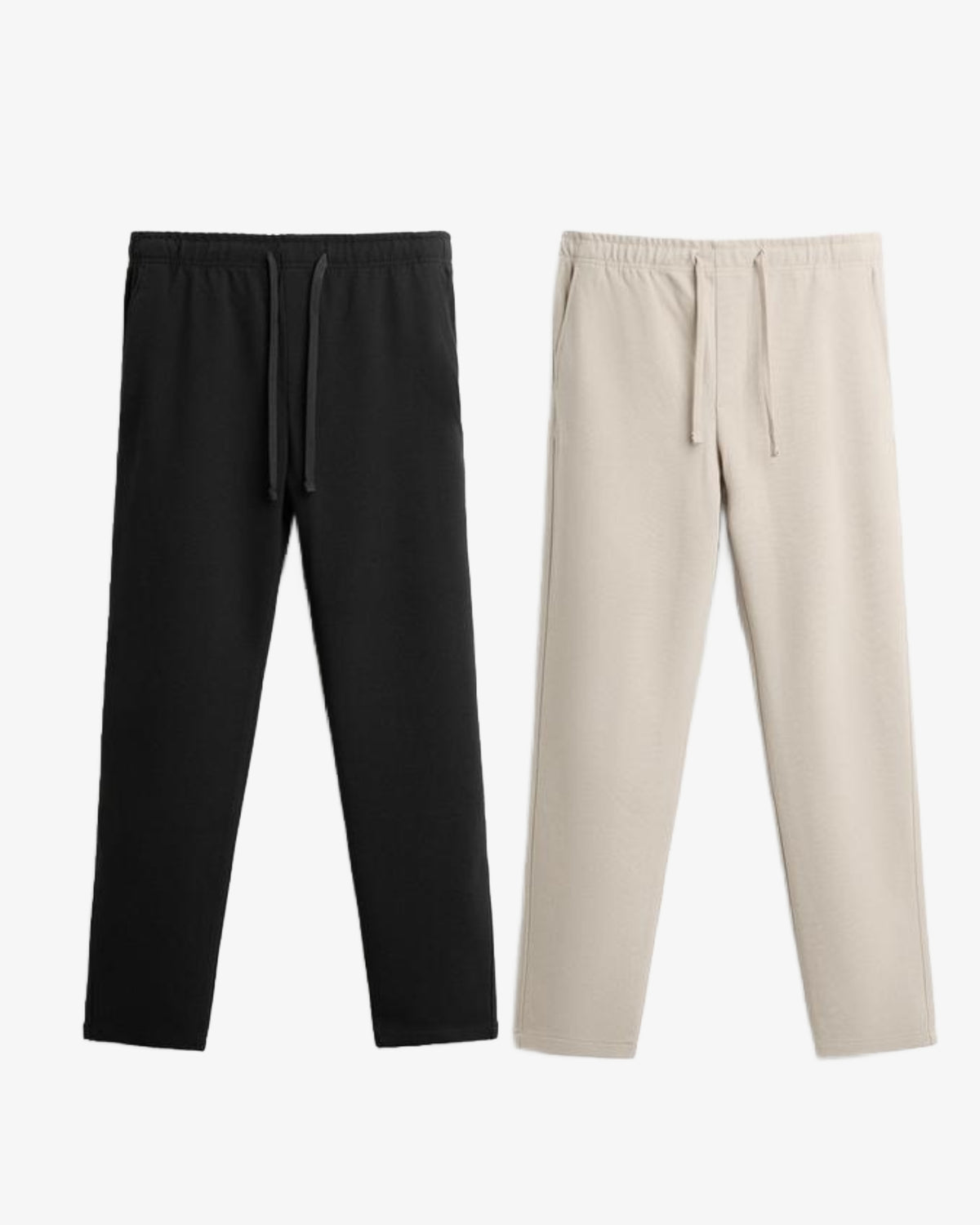 Pair Of 2 Black & Beige Trouser