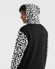 Black Pattern Hoodie