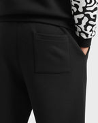 Black Pattern Hoodie Tracksuit