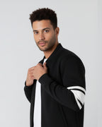 Black Zipper Jacket + Trouser Set