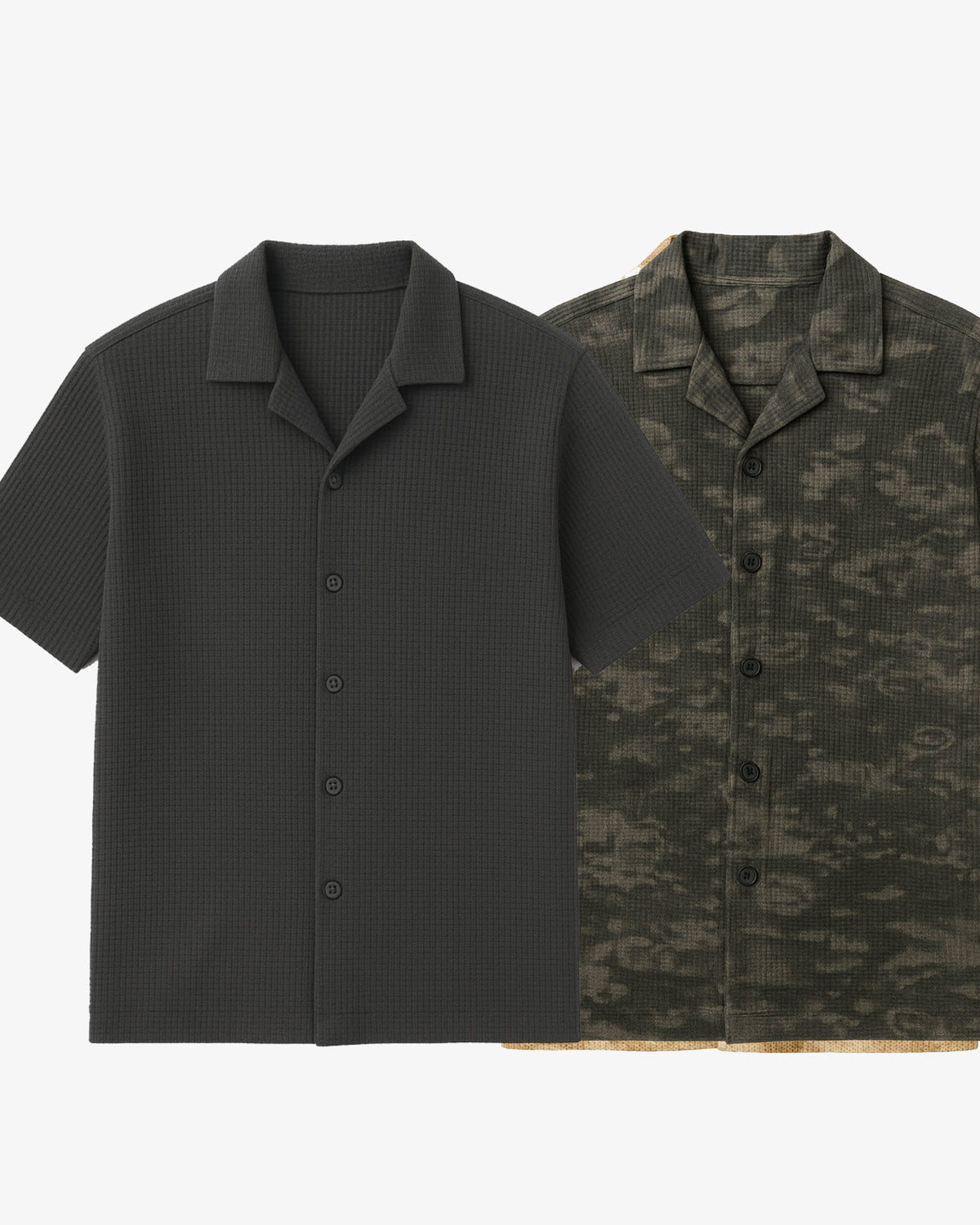Pair Of 2 Shirt Charcol & Black