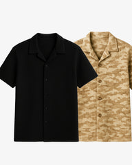 Pair Of 2 Shirt Black & Brown