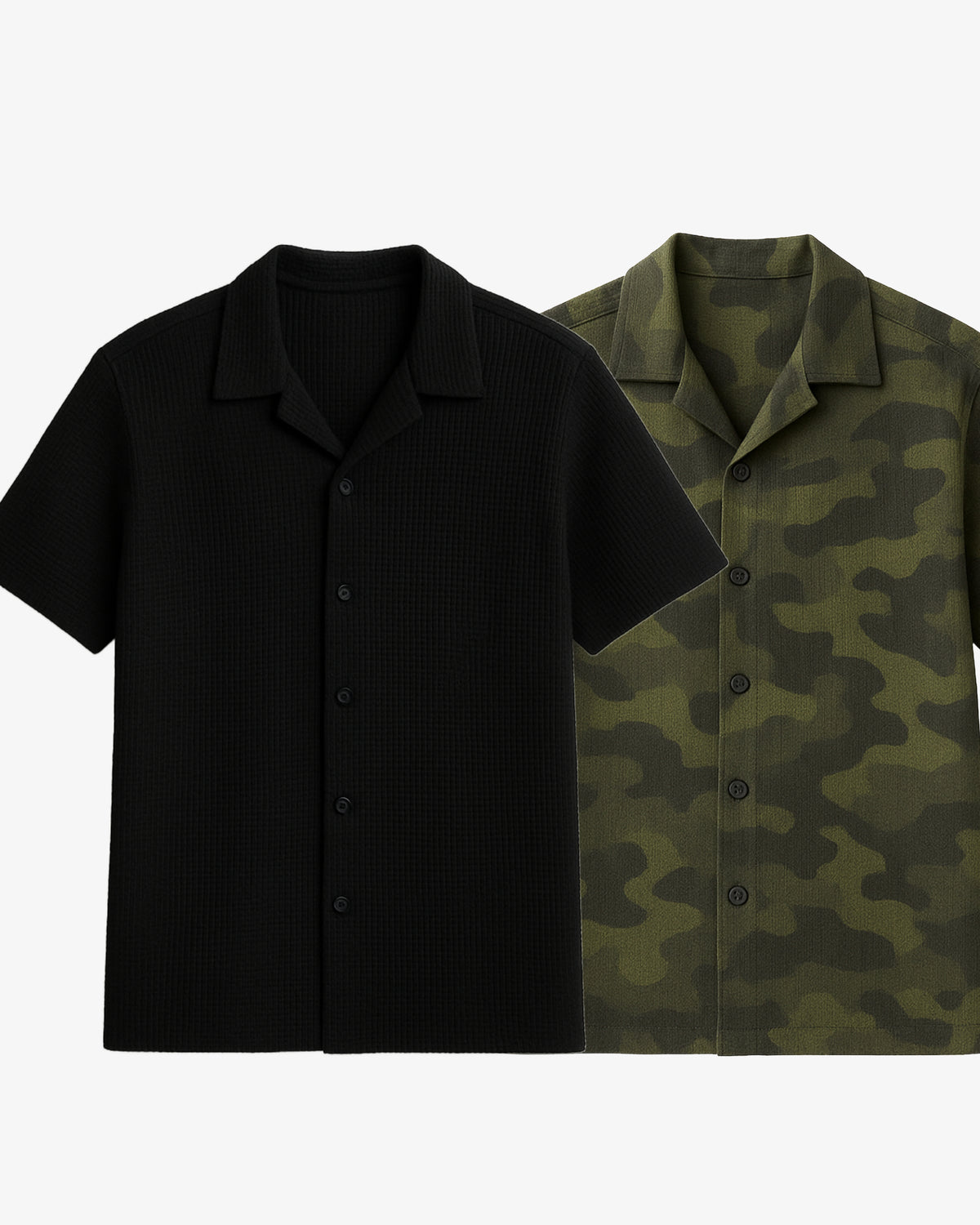 Pair of 2 Shirt Black & Green