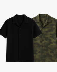 Pair of 2 Shirt Black & Green