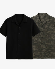 Pair of 2 Shirt Black & Black