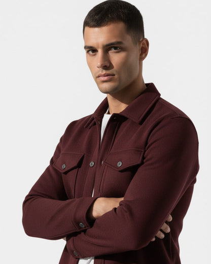 Maroon Suede Jacket