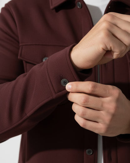 Maroon Suede Jacket