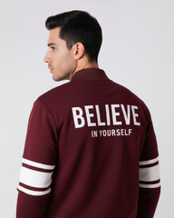 Maroon Zipper jacket