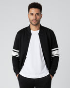 Black Zipper Jacket + Trouser Set