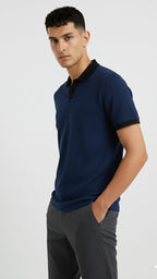 Blue Johny Collar Outfit