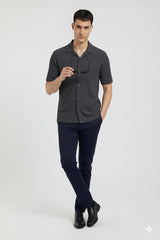 Charcol Cuban Shirt