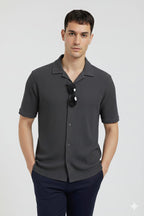 Charcol Cuban Shirt