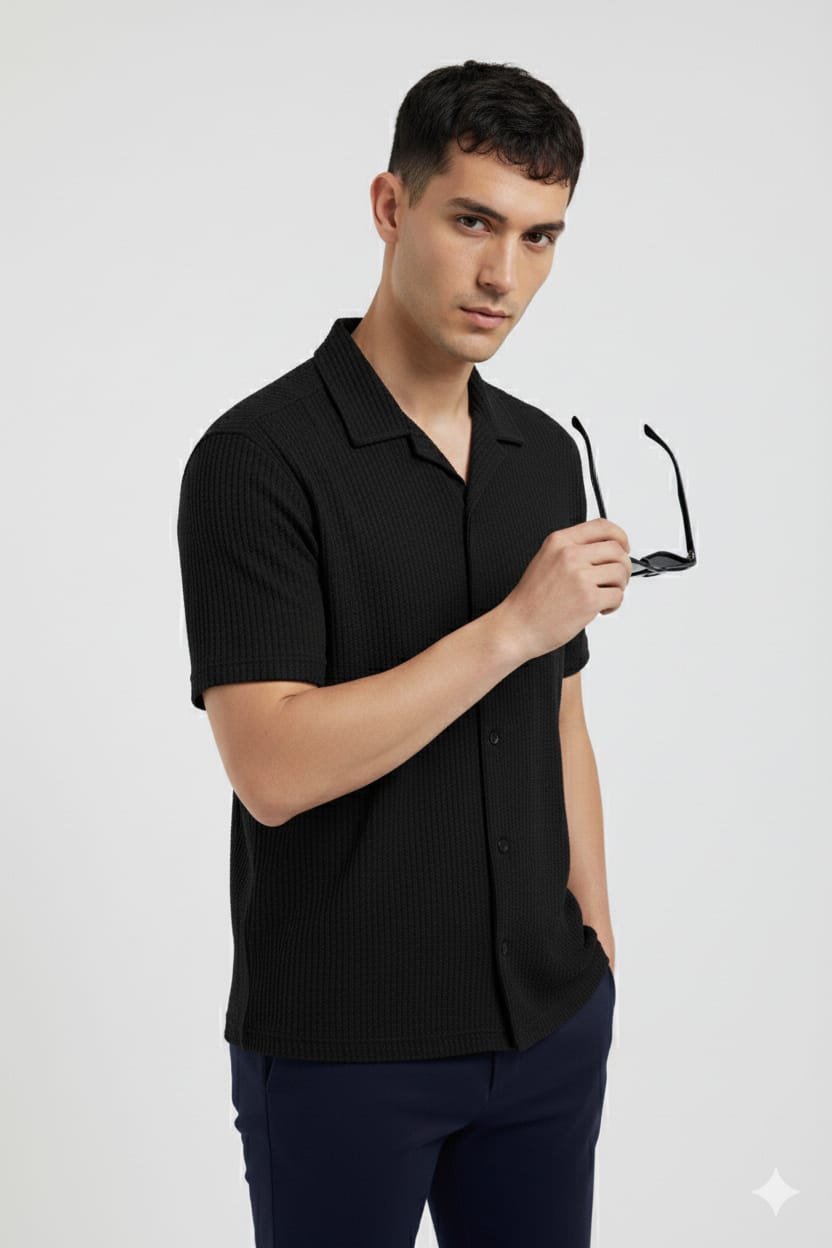 Black Cuban Shirt