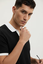 Black Texture Johny Collar